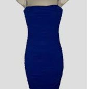 Nwt Juniors Size XXS B Darlin Royal Blue Bodycon Ruched Dress